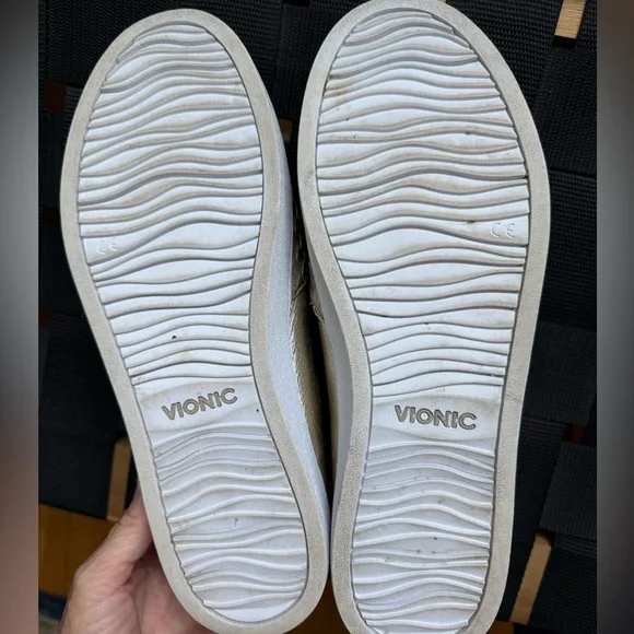 Vionic Gold Slip-On Women Shoes - Picture 5 of 8